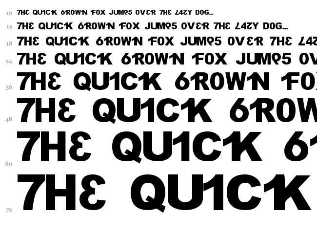 H4XX0R font waterfall